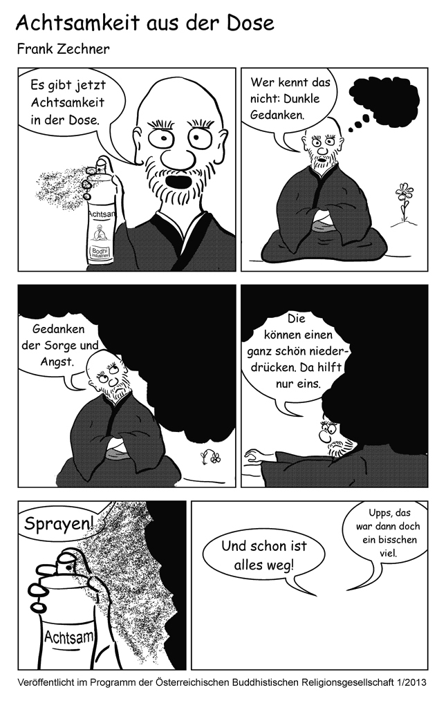 frankbodhi frank zechner comic cartoon achtsamkeit aus der dose 2013