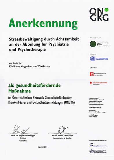 Anerkennungsurkunde