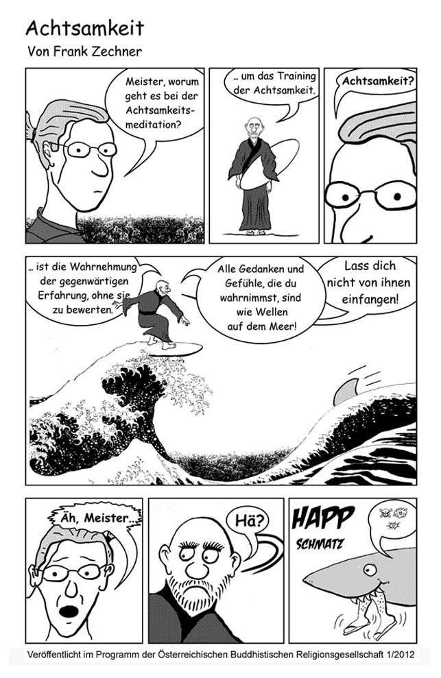 frankbodhi frank zechner comic cartoon achtsamkeit 2012