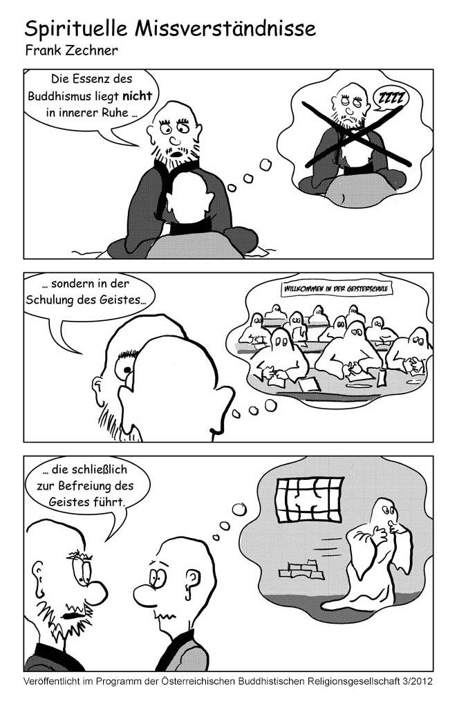 frankbodhi frank zechner comic cartoon spirituelle missverständnisse 2012